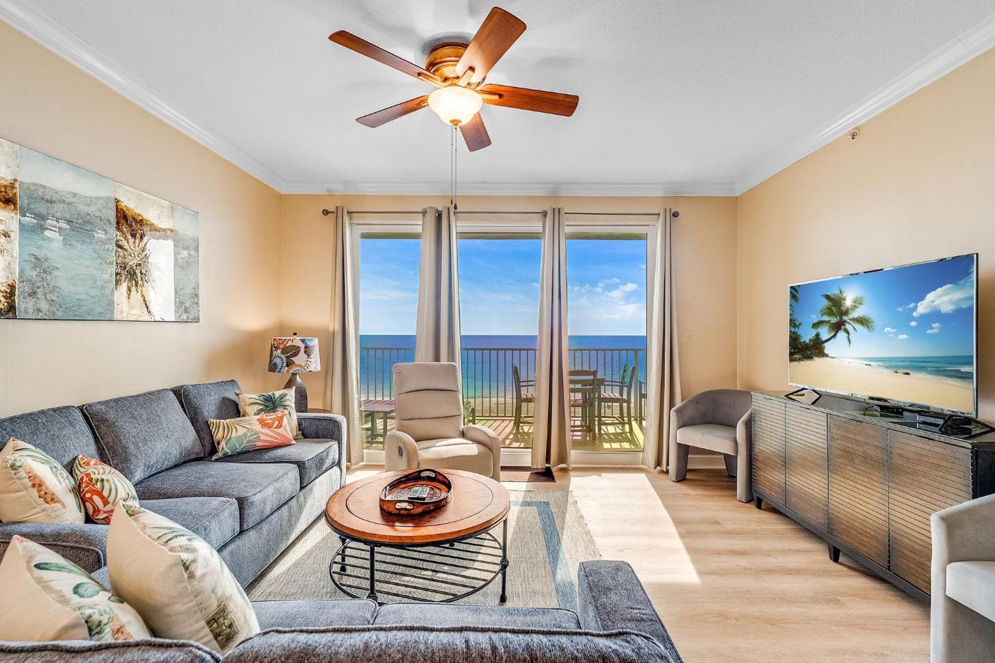 Apartment Beachfront 3br Condo! Free Chair Service! By Dolce Getaways Pcb! Panama City Beach